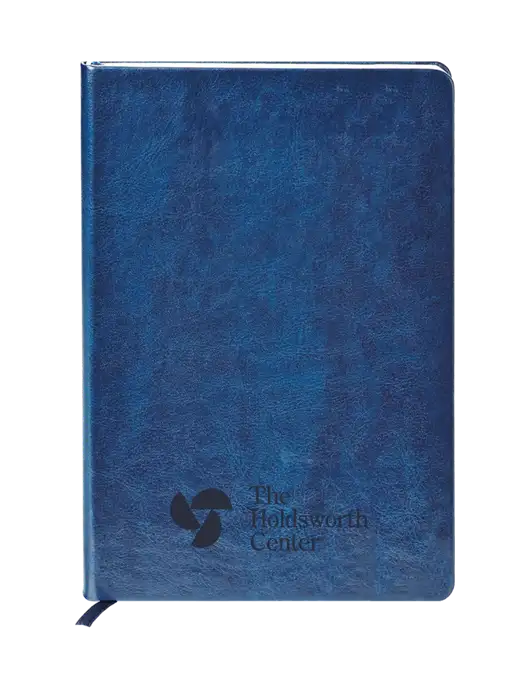 Fabrizio Blue Hard Cover 5.75 x 8.3 Journal w/Holdsworth Center Logo