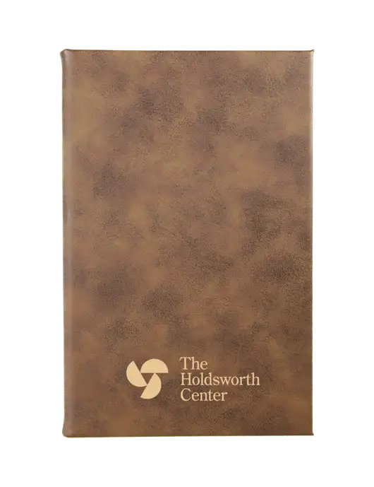 Rustic Leatherette 5.25 x 8.25 Journal w/Holdsworth Center Logo