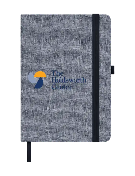 Twill Grey Heathered 5 x 7 Journal w/Holdsworth Center Logo